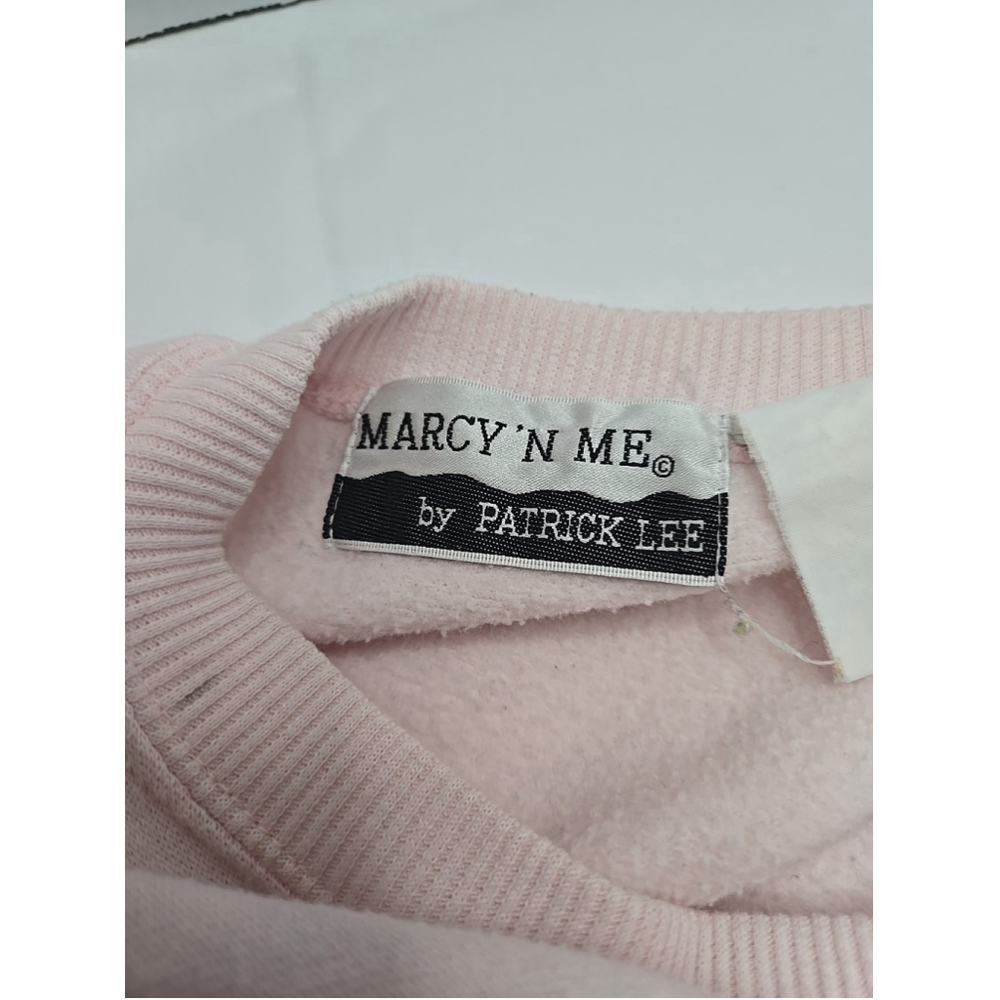 Marcy 'N Me Women's Vintage 80s 90s Pink Ski Patrol Winter Sweatshirt Size Large - Picture 7 of 7